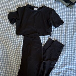 Black gymshark x Whitney Simmons set